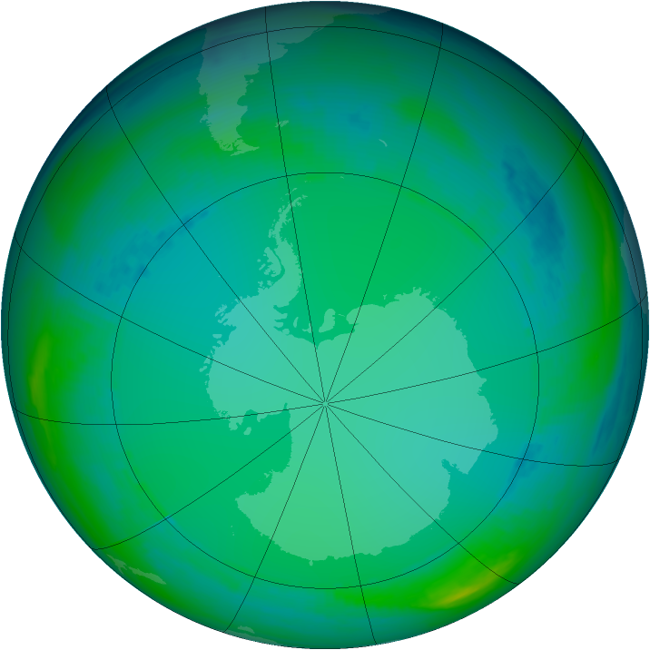 Ozone Map 1991-07-01